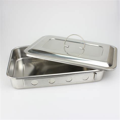 stainless steel instrument box|stainless steel dental trays.